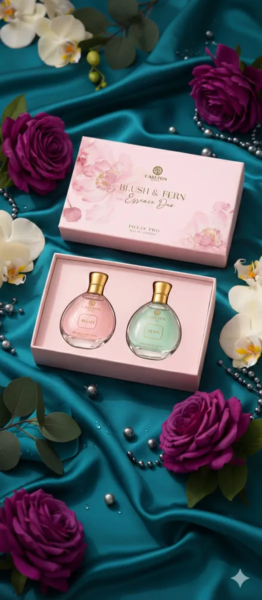 Carlton London Essence Duo Perfume Gift Set (Blush & Fern) 2 x 30 ml 