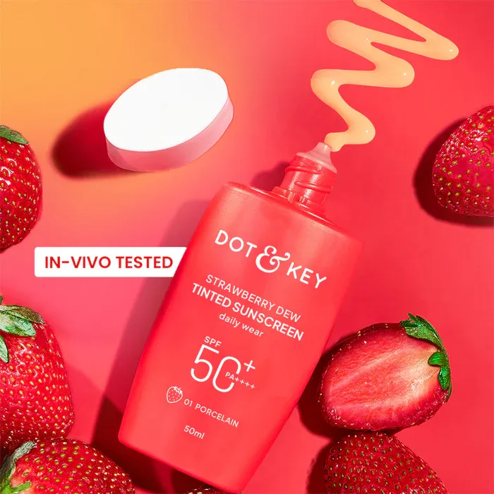 Dot & Key Strawberry Dew Tinted Sunscreen Porcelain (SPF 50+ PA++++)