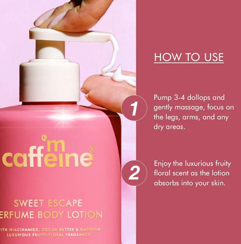 MCaffeine Sweet Escape Perfume Body Lotion - 600ml image 8