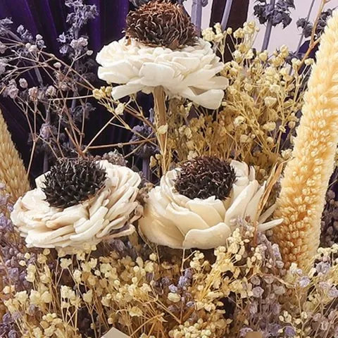FNP Purple Tone Dried Flowers Bouquet image 4