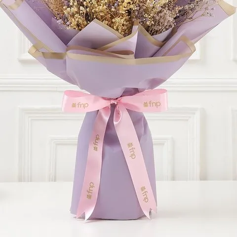 FNP Purple Tone Dried Flowers Bouquet image 5