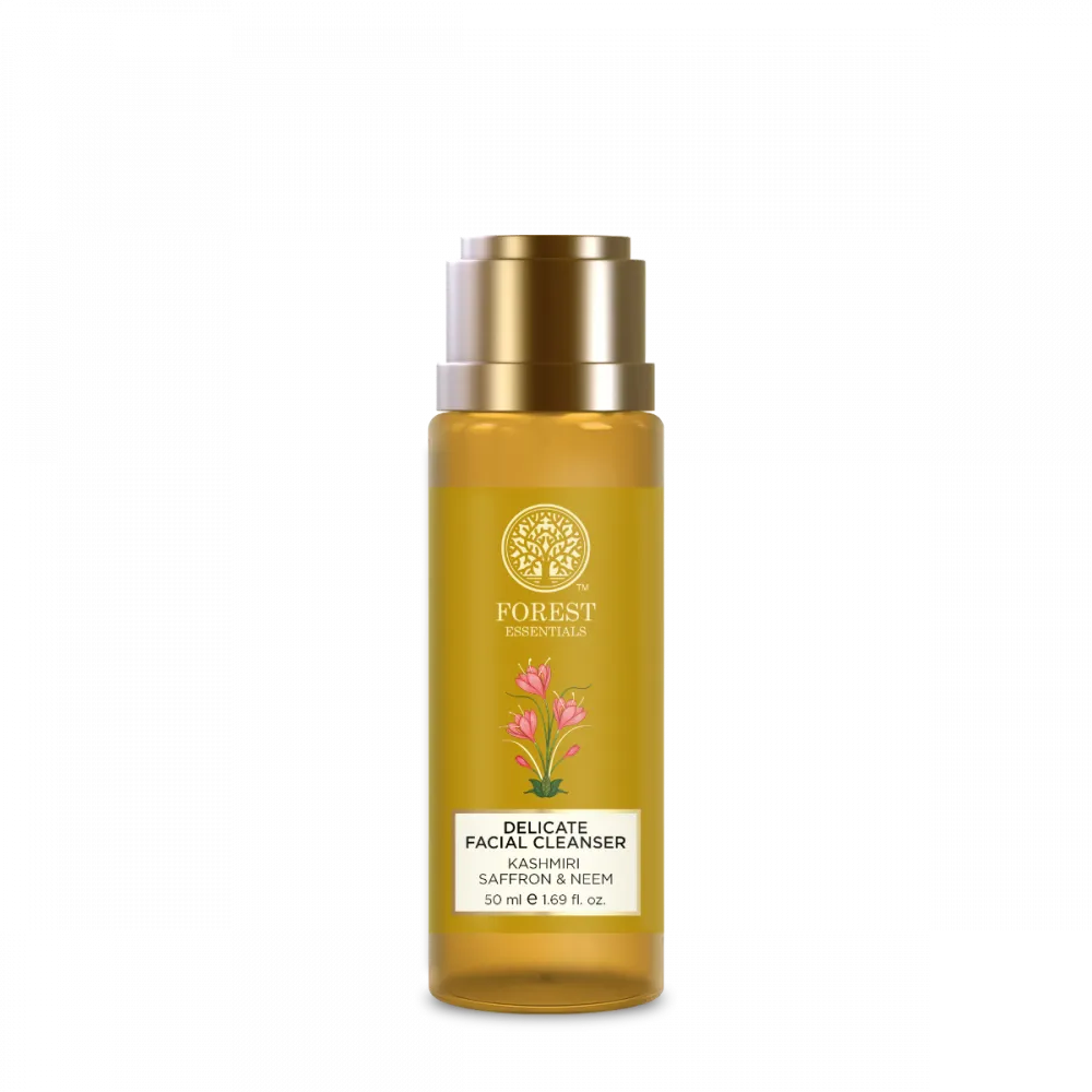 Forest Essentials Delicate Face Cleanser (Kashmiri Saffron & Neem) image 4