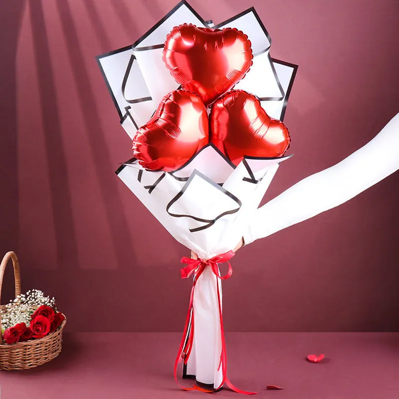 Floweraura Trio Hearts Balloon Bouquet image 4