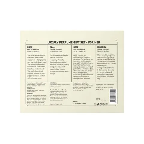 Bella Vita Organic Women's Luxury Perfume Gift Set image 3