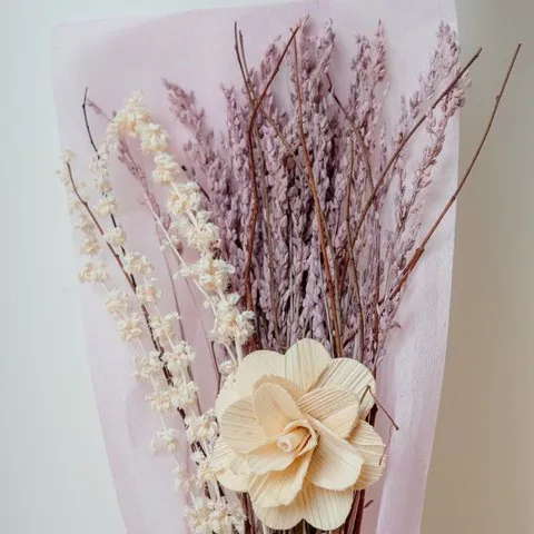 Rooted Pink Haze Dried Flowers Bouquet image 4