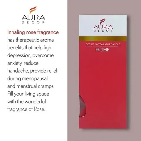 Heart Shape Tea Light Candles (Rose, Red) by Auradecor image 1