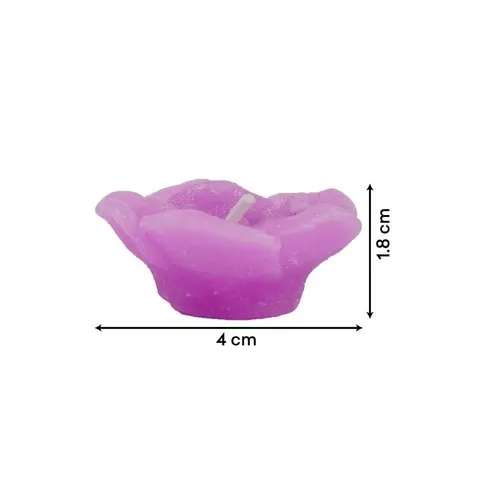 Rose Design Floating Candles (Purple) by Auradecor image 6