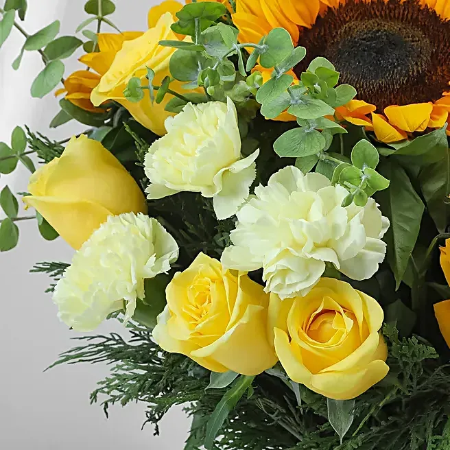 Bright Yellow Floral Ensemble Hand-Tied Bouquet image 2