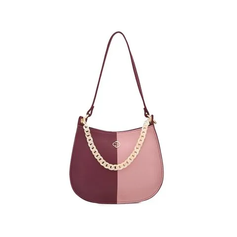 Caprese Perline Hobo Small Sling Bag (Burgundy)