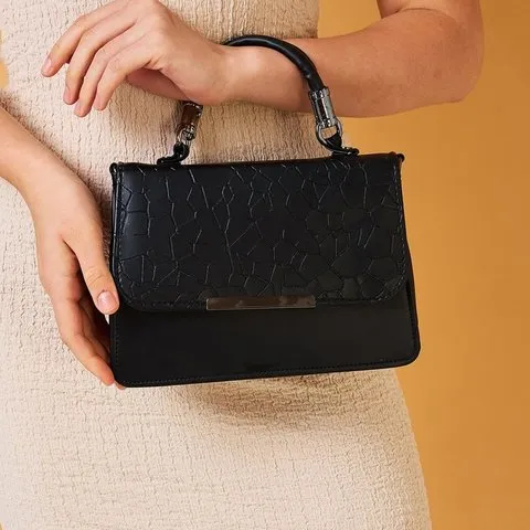 Caprese Siko Medium Sling Bag (Black) image 6