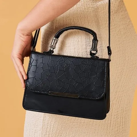 Caprese Siko Medium Sling Bag (Black) image 7