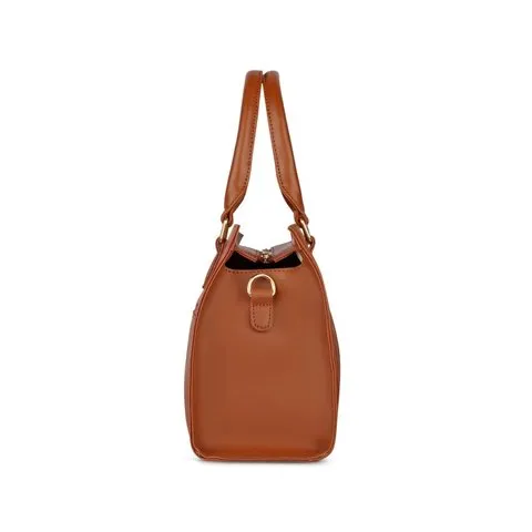Lavie Stitch Medium Tan Women’s Shelly Satchel Bag (Brown) image 5