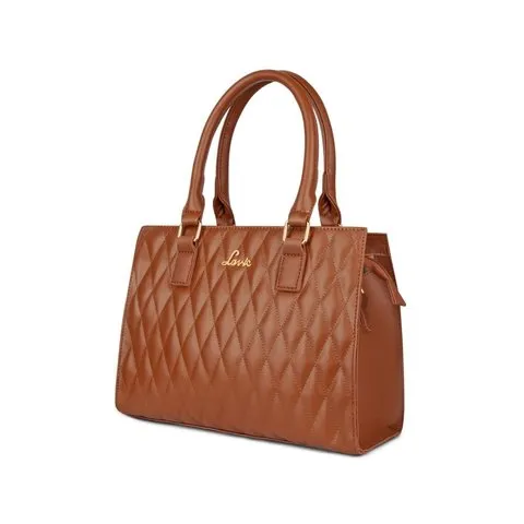 Lavie Stitch Medium Tan Women’s Shelly Satchel Bag (Brown) image 6