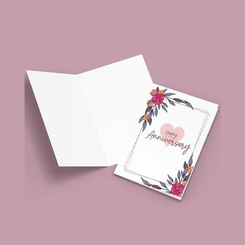 Mad Over Print Floral Anniversary Greeting Card image 4