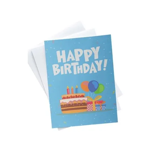 Mad Over Print Birthday Balloon Greeting Card image 1