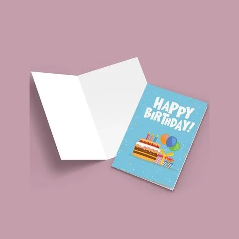 Mad Over Print Birthday Balloon Greeting Card image 5