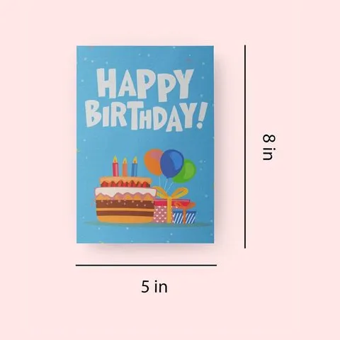 Mad Over Print Birthday Balloon Greeting Card image 6