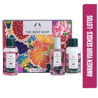 The Body Shop Lotus Shower Gel, Body Lotion & Body Mist Gift Set (118ml) image 5