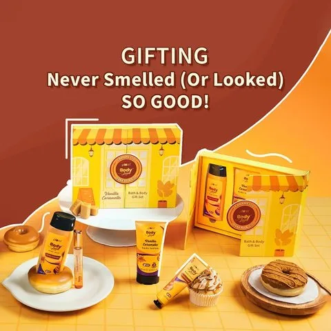 Plum Bodylovin Vanilla Caramello Bath & Body Gift Set (4Pcs) image 1