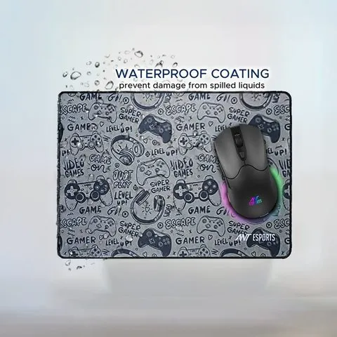 Ant Esports Gamerz Paradise Gaming Mouse Pad (Dark Grey) image 1