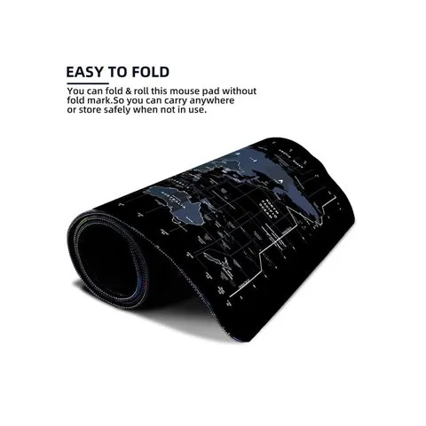 Striff World Map Mouse Pad (Black) image 4