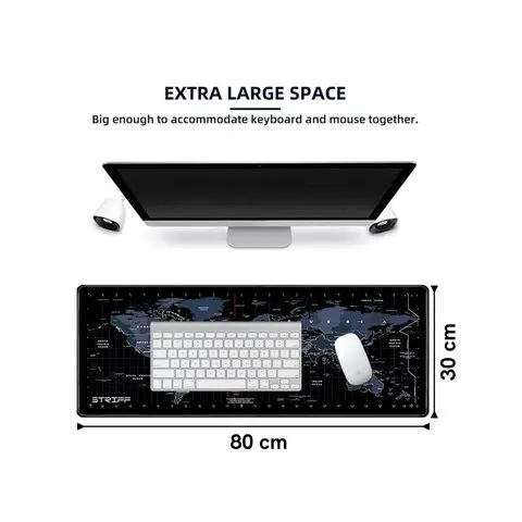 Striff World Map Mouse Pad (Black) image 5