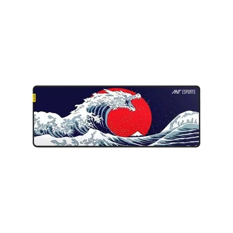 Ant Esports Snow Dragon Keyboard & Gaming Mouse Pad (Blue, Red) image 6