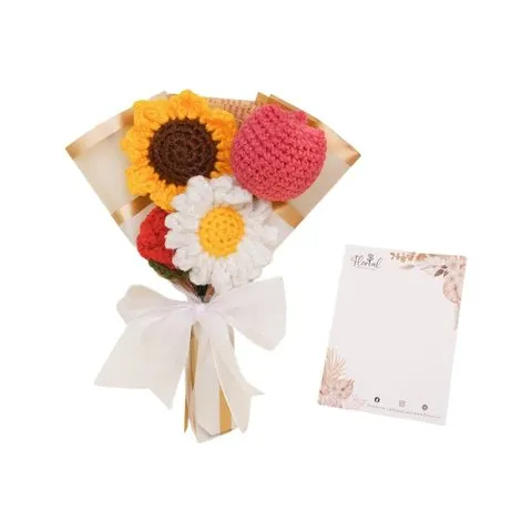 Floreal Crochet Mini flower Bouquet image 1