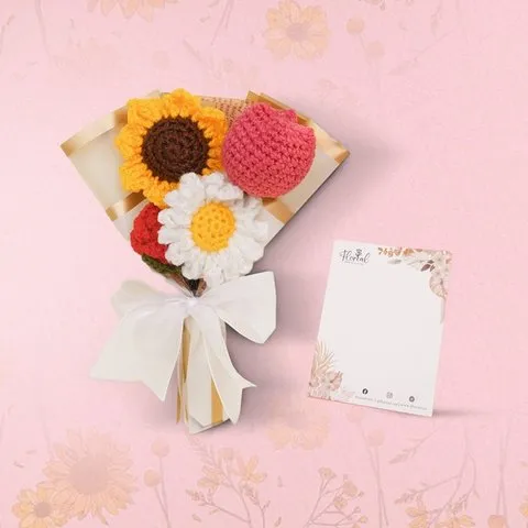 Floreal Crochet Mini flower Bouquet