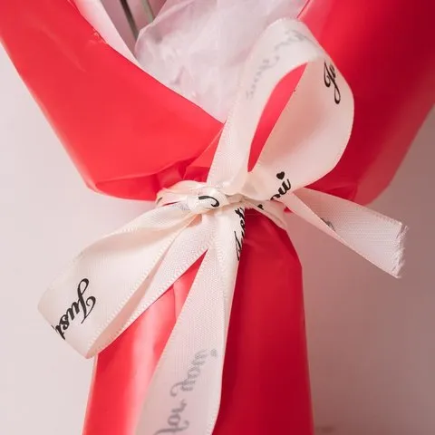 Rooted Red Rose with Daisies Crochet Flower Bouquet image 4