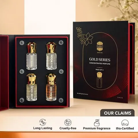 Ajmal Gold Series Attar Gift Set