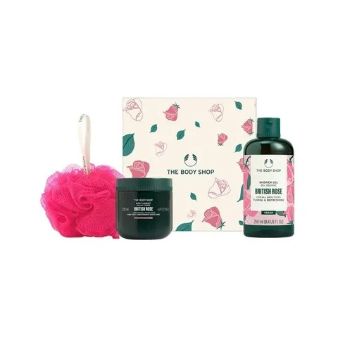 The Body Shop British Rose Showering Delight Gift Set