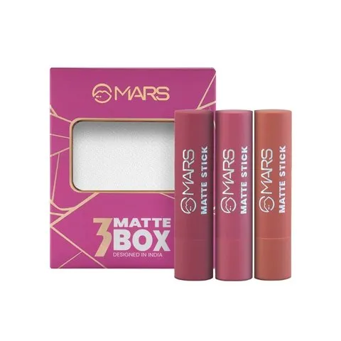 MARS Cosmetics Matte Lipsticks Set (02-Peaches & Nudes)