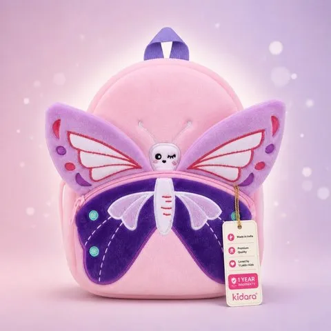Kidara Butterfly Toddler Backpack (Purple & Pink)