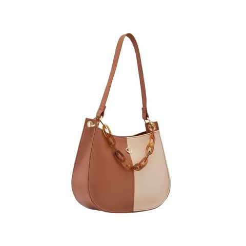 Caprese Perline Hobo Small Sling Bag (Tan)
