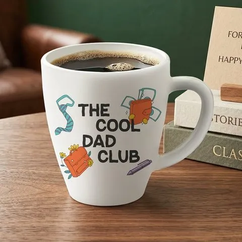 Larah by Borosil Cool Dad Father's Day Coffee Mug (Opalware)
