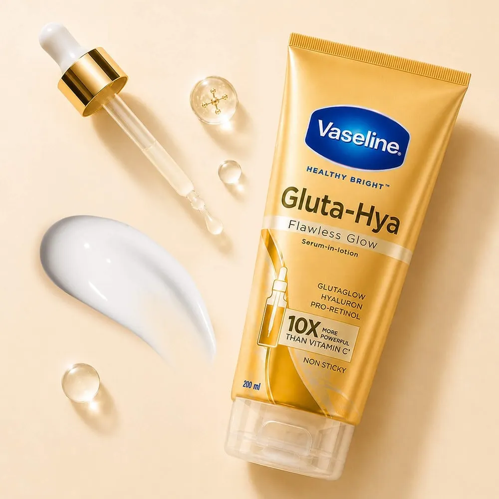 Vaseline Gluta-Hya Flawless Glow Serum-In Body Lotion