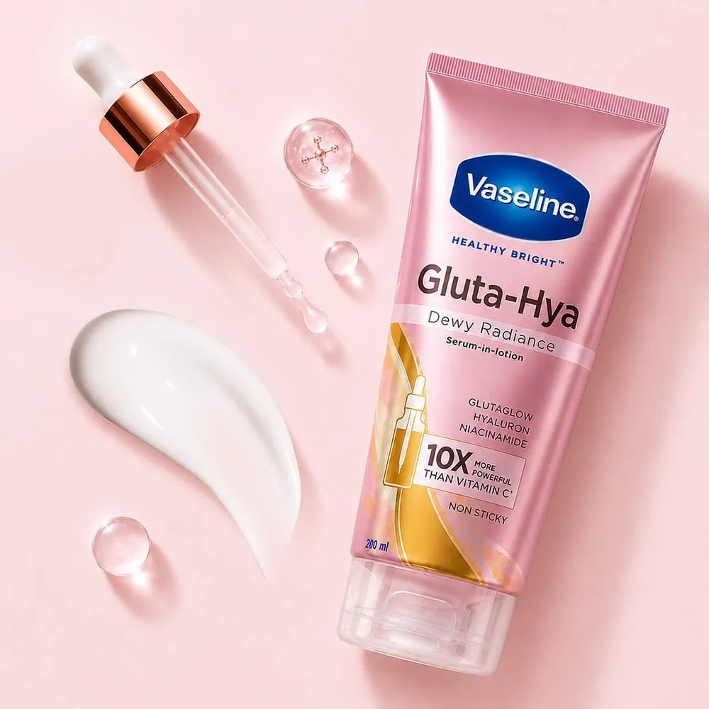 Vaseline Gluta Hya Dewy Radiance Serum Body Lotion