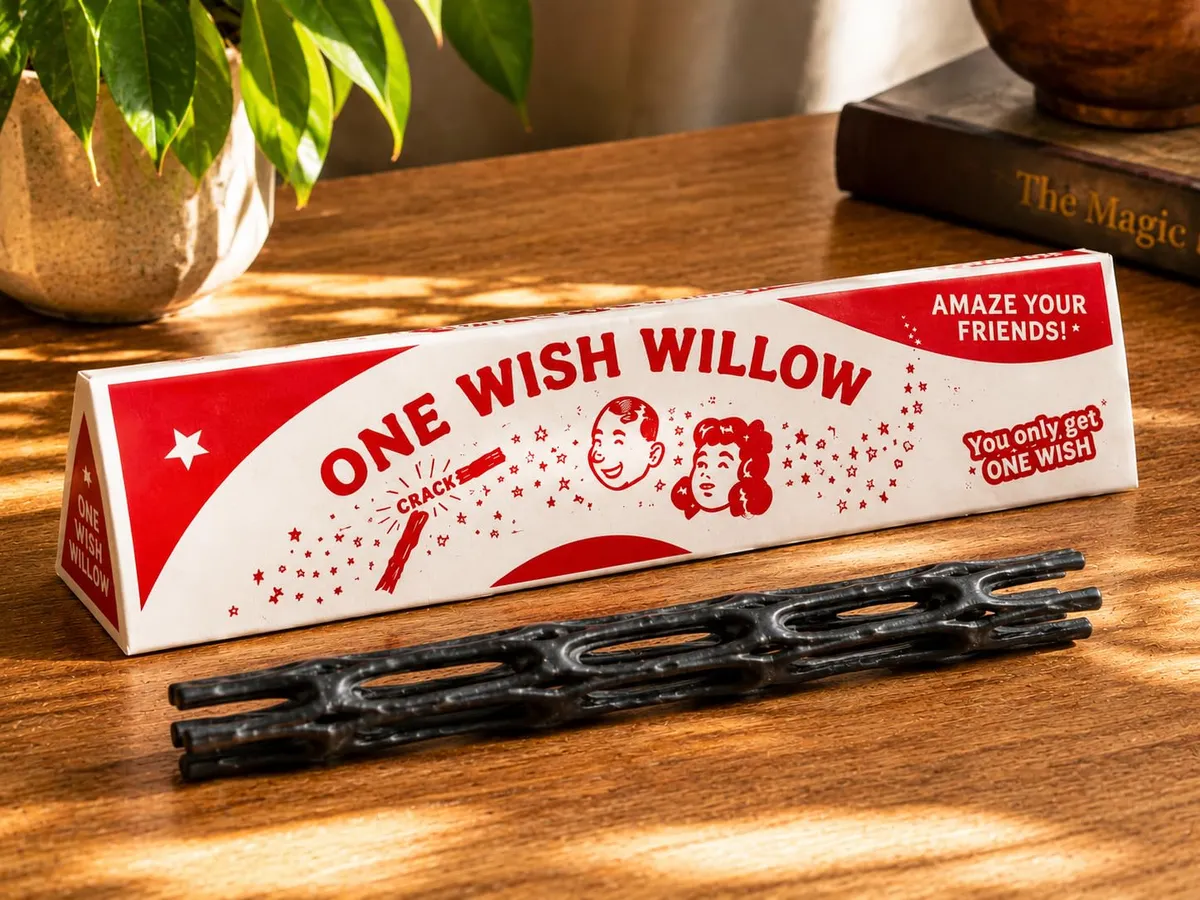 One Wish Willow Magic Wish Stick Toy Prop with Collector Gift Box | Novelty Fantasy Wand Accessory | Display Piece, Obsession Movie Party Prop & Gift Item | Black (3)