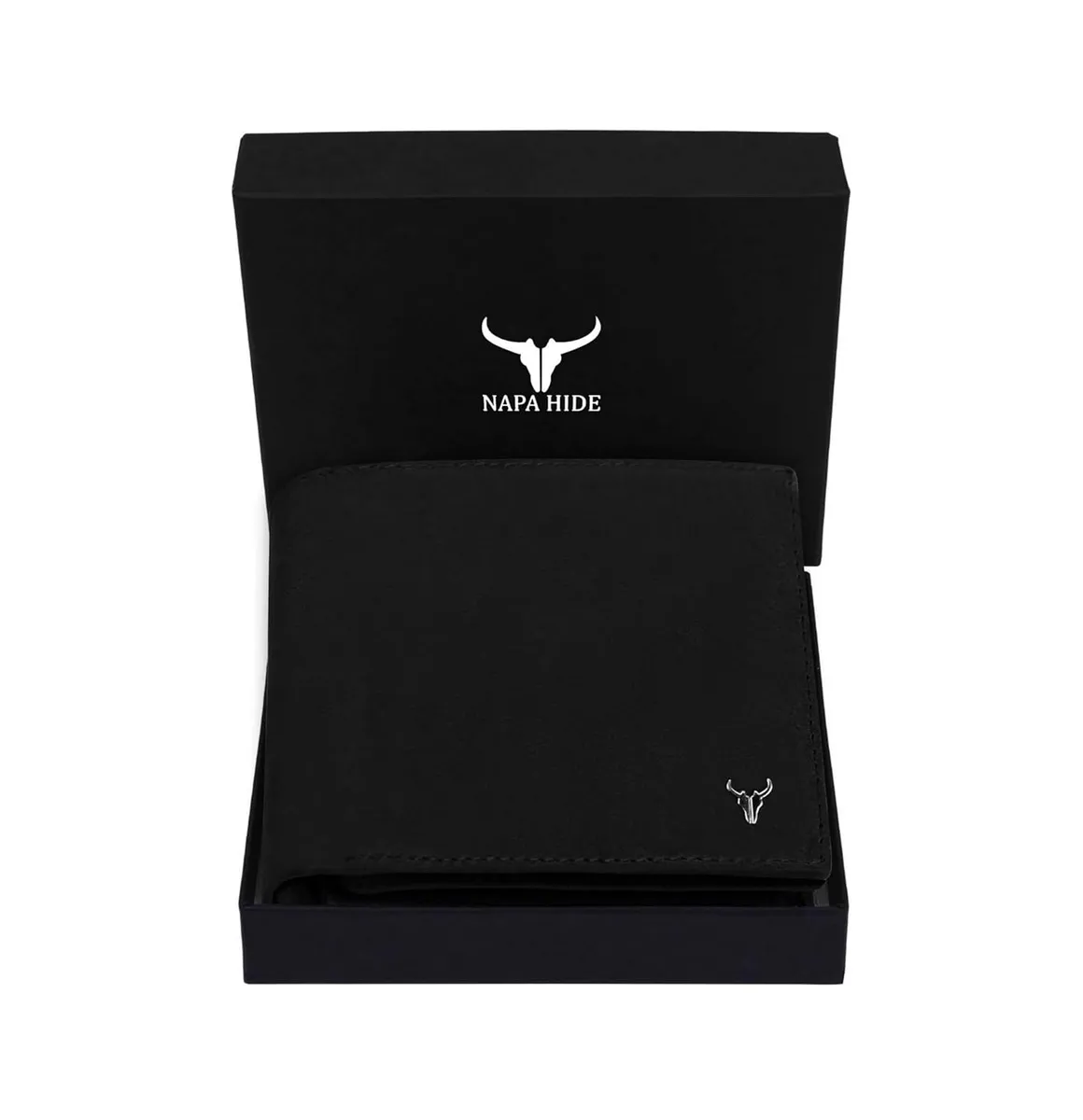 NAPA HIDE Leather Wallet for Men (Black Hunter)