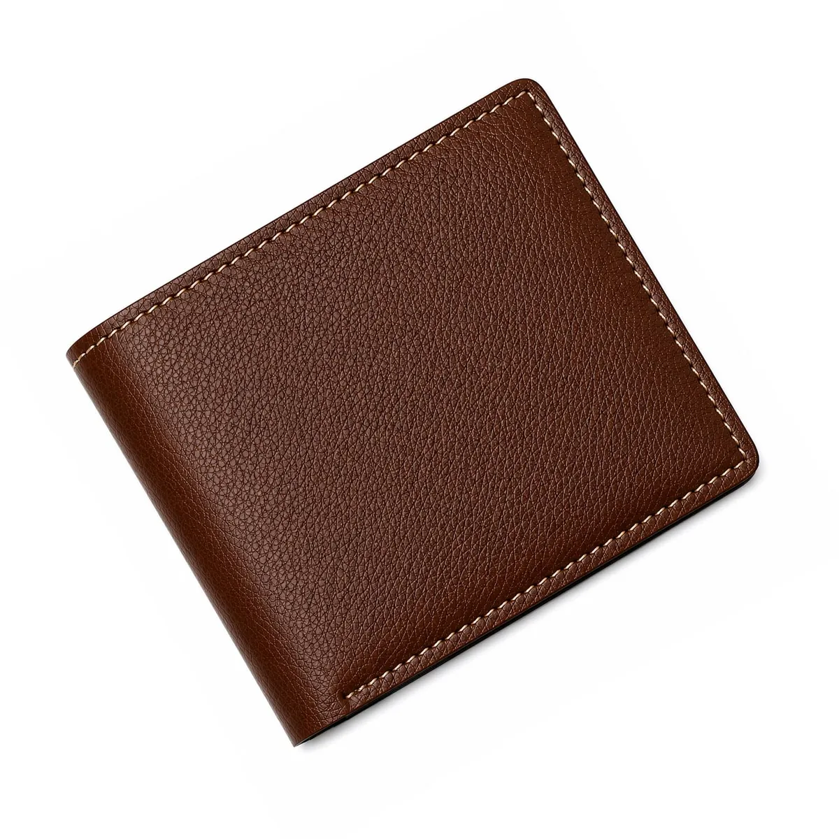 SCPmarts Men's Genuine Leather Wallet for Men | Premium Slim Wallet with Multiple Card & Cash Compartments | Stylish Wallet for Men | Gift for Husband, Father, Boyfriend, Brother, Brown