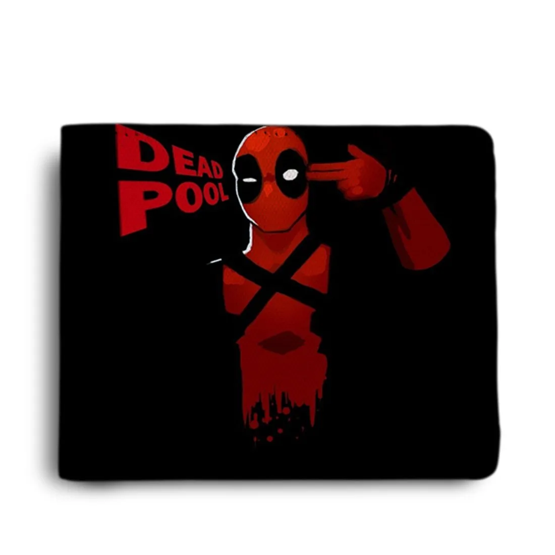ShopMantra Deadpool Boys Wallet | Slim Bifold Faux Leather Purse | Superhero Wallet for Teens | Popular Gift Choice